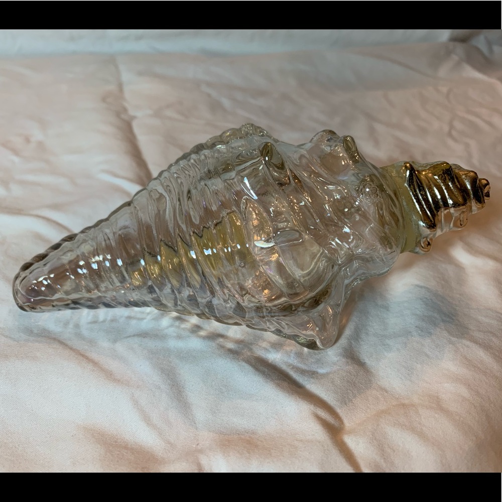 Antique Vintage Avon Seashell Decor Bottle EMPTY